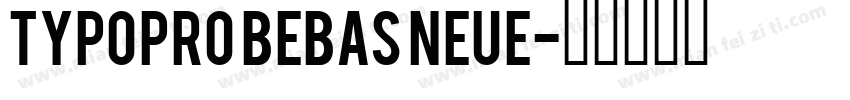 TypoPRO Bebas Neue字体转换